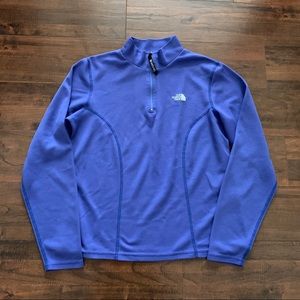 North Face Deep Blue Quarter Zip SZ- M